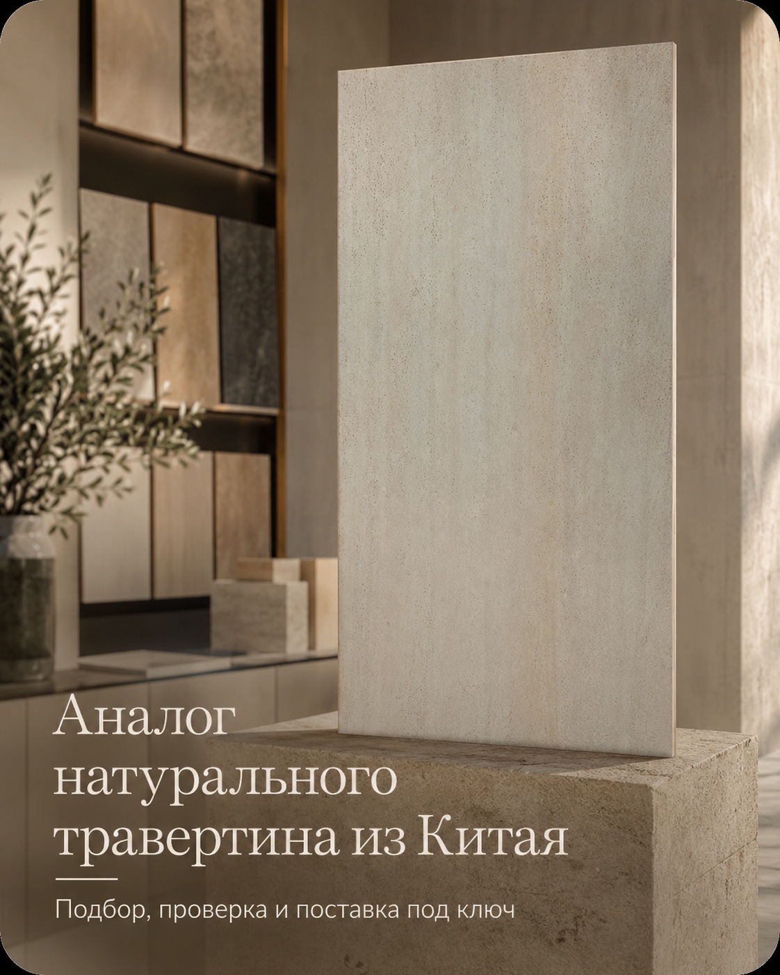 Аналог натурального травертина из Китая