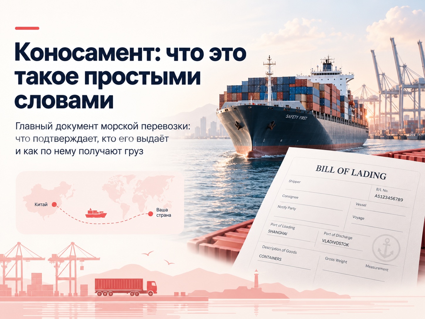 Коносамент: что это такое простыми словами — главный документ морской перевозки