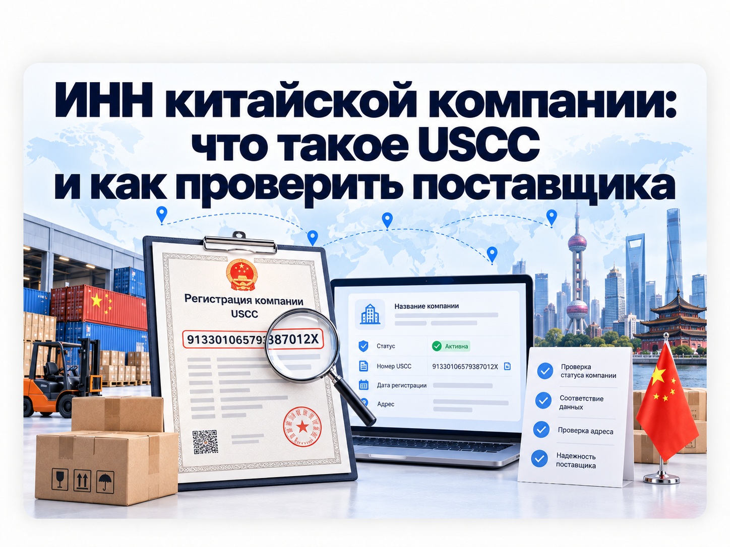 ИНН китайской компании: что такое USCC и как проверить поставщика
